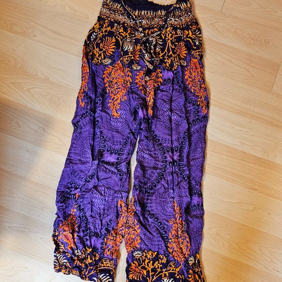 Boho Flared Lightweight Pants - Picture 1 of 2